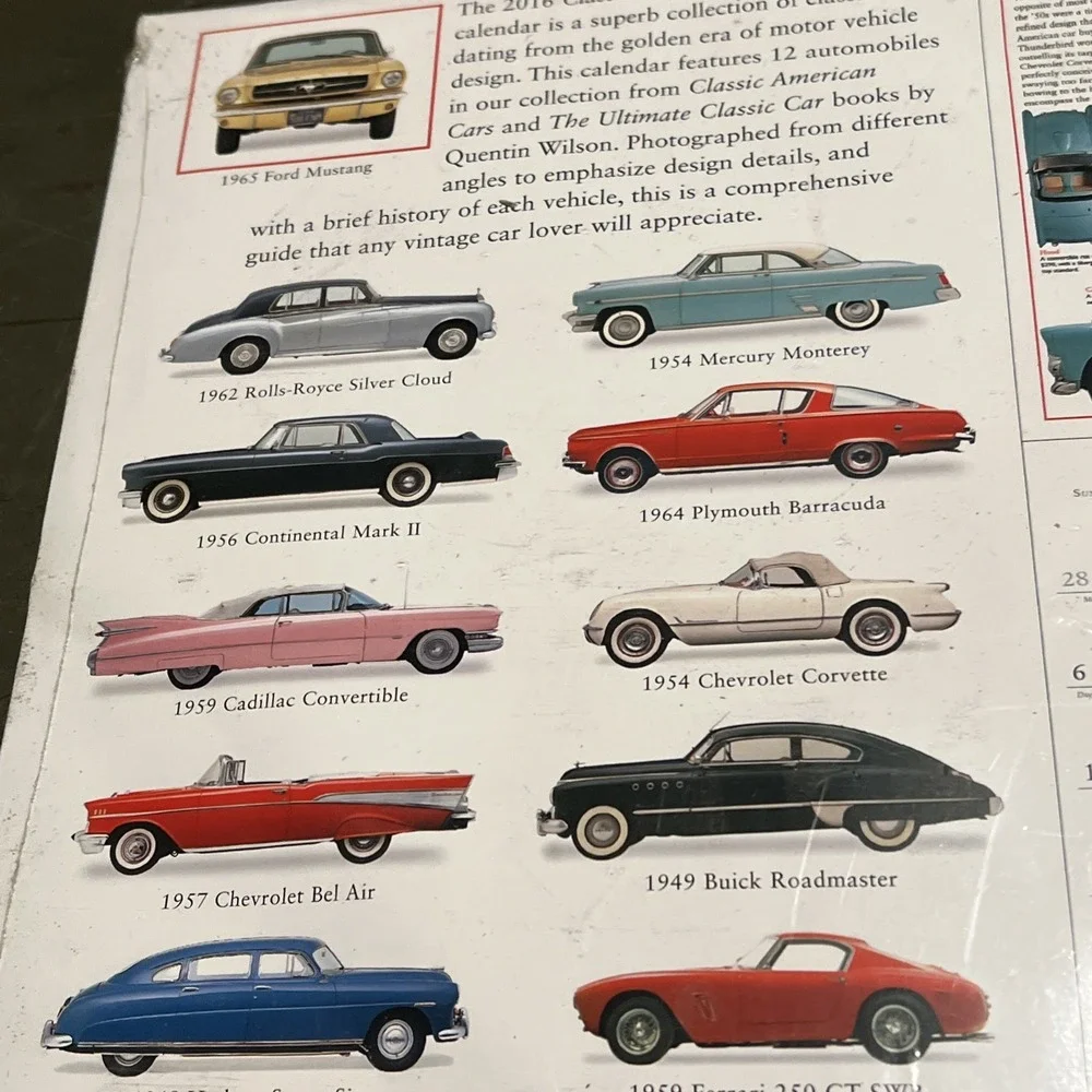 Classics Ultimate Automobile 16 Month Calendar 2016 New Sealed 9781416297307